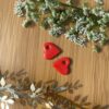 Boucles d'oreilles « Gwénaëlle » - Pampilles en forme de cœurs