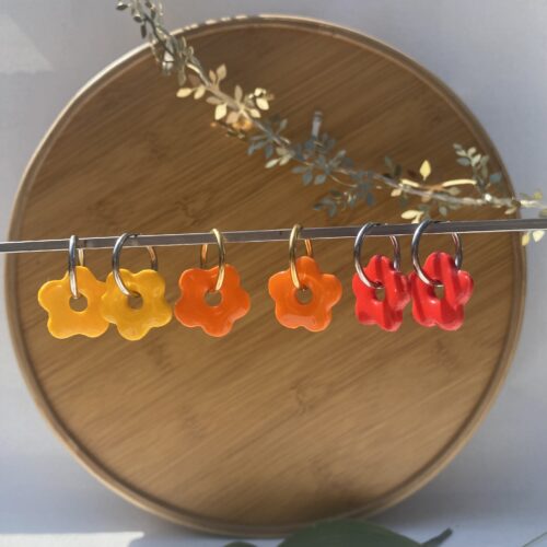 Boucles d'oreilles « Sophie » - Pampilles en forme de fleurs