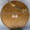 Boucles d'oreilles « Gwénaëlle » - Pampilles en forme de cœurs