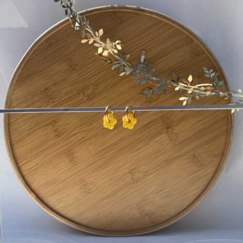 Boucles d'oreilles « Sophie », format mini - Pampilles en forme de fleurs