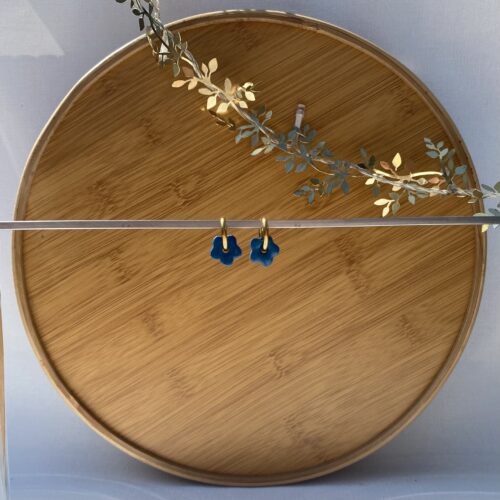 Boucles d'oreilles « Sophie », format mini - Pampilles en forme de fleurs